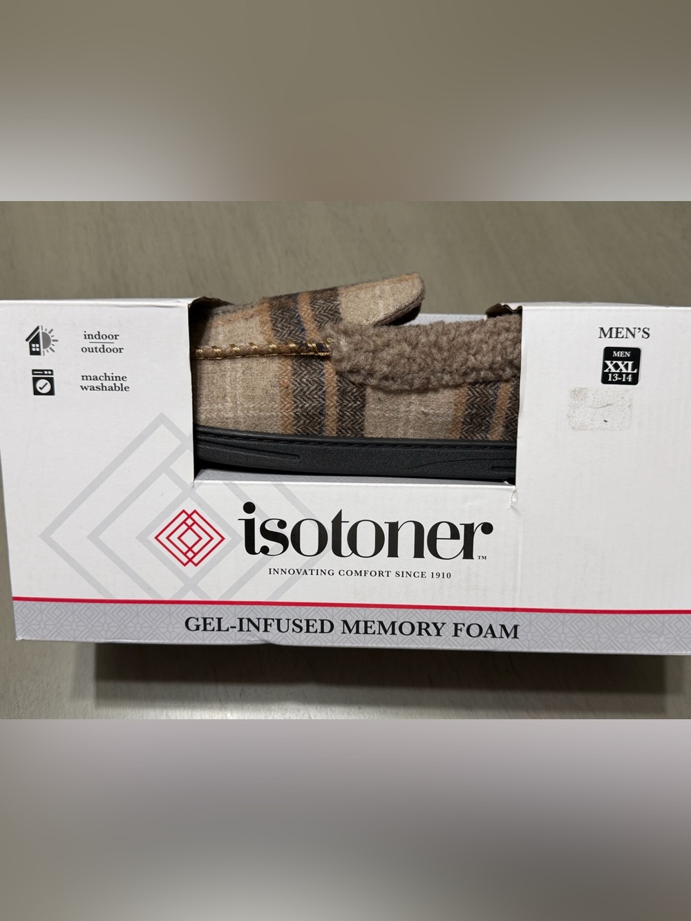 isotoner Dark Chocolate Slip-On Slipper - Dark Chocolate